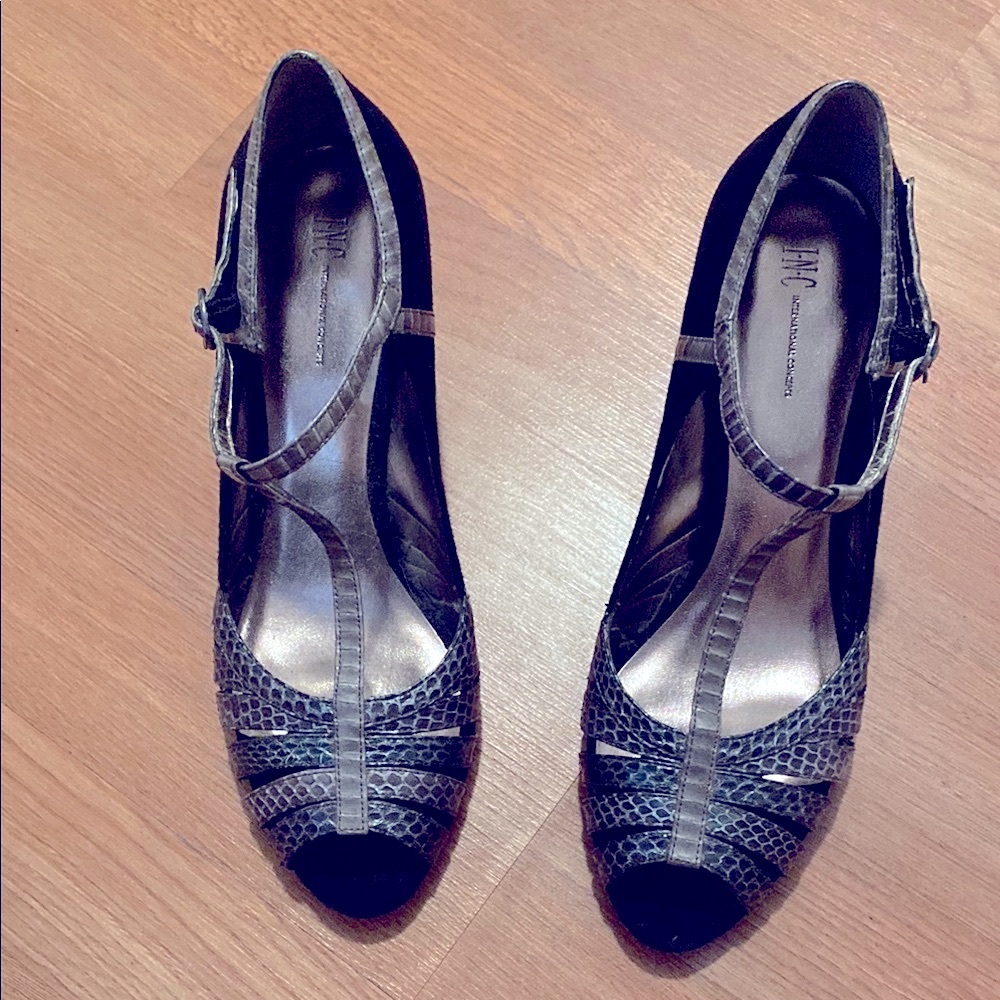 J. Jill Black and Gray Heels